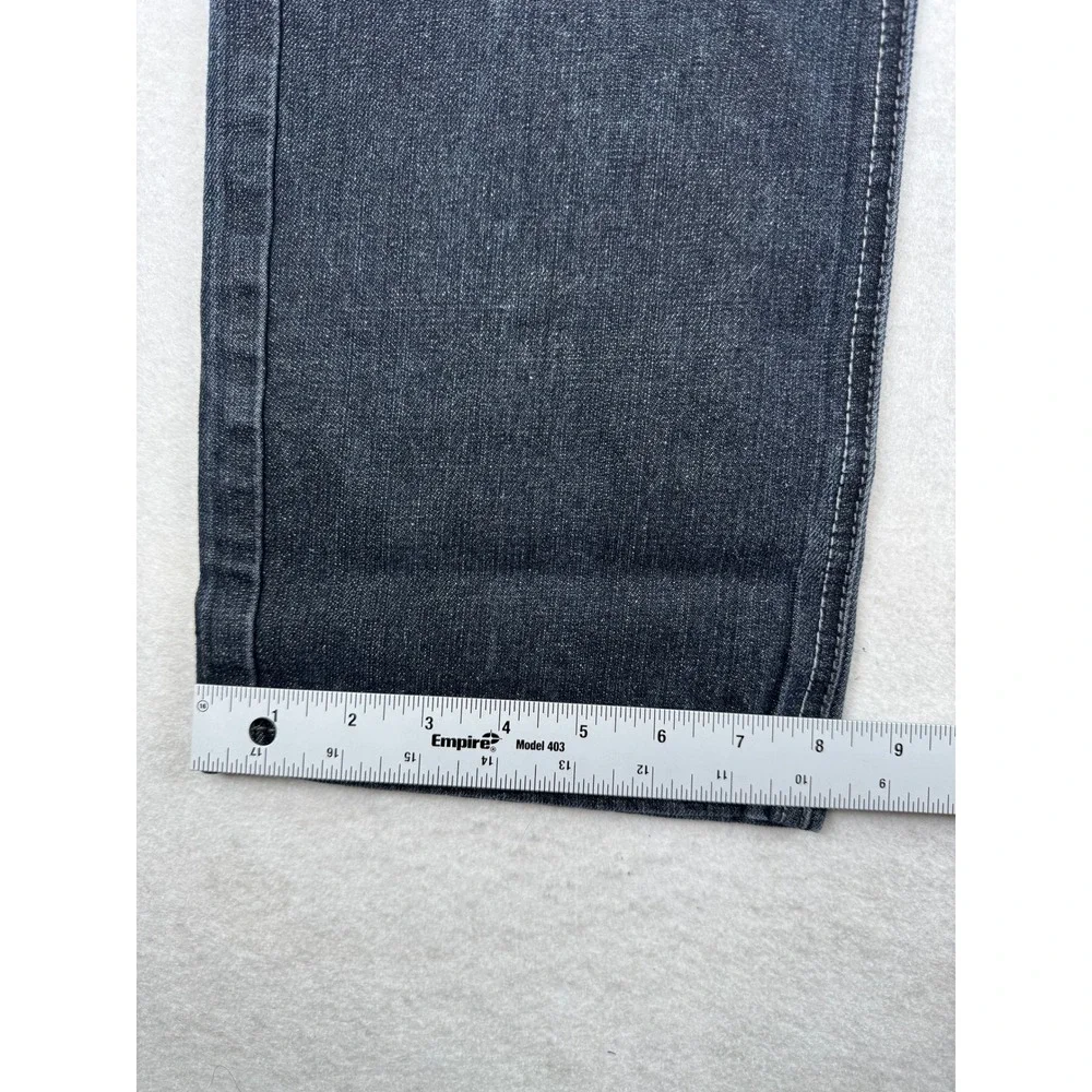 Southpole‎ Mens 34x32 Black Straight Leg Jeans Contrast Stitch Y2K